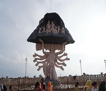 रावण द्वारा कैलाश पर्वत को झकझोरना